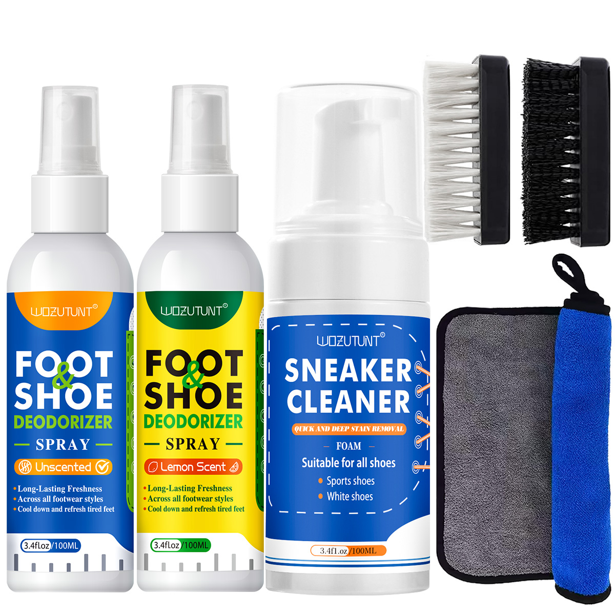 Shoe Cleaning Brush - WOZUTUNT Multifunktionales Schuh-Deodorant-Spray oder -Bürste oder
