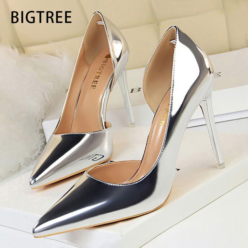 Shoe Tree - BIGTREE Schuhe Sexy Frau Pumpen Lackleder