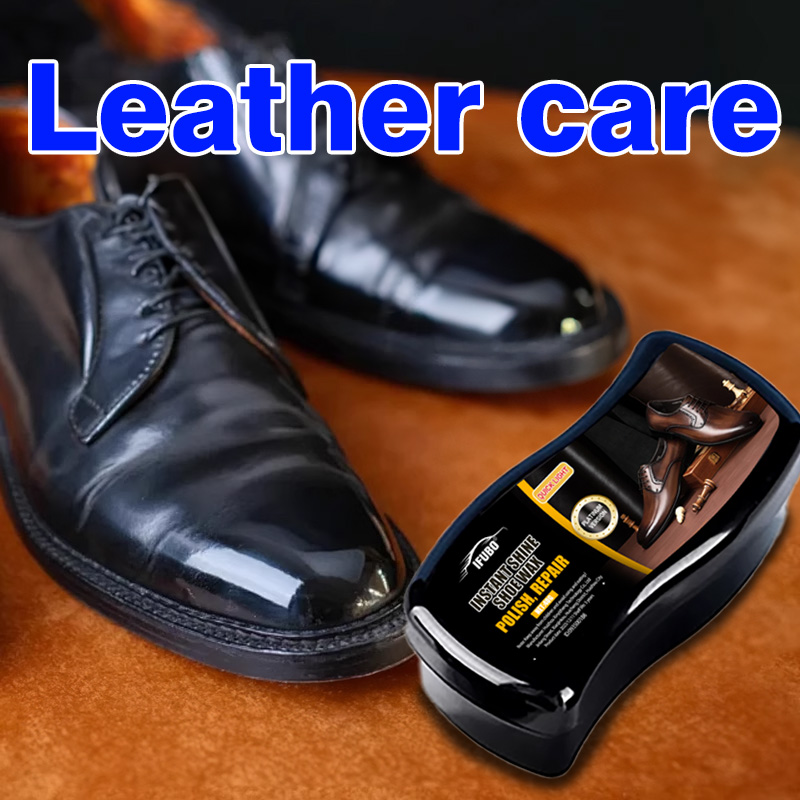 Leather Shoe Polish - Ifubo Instant Shine Schuhwachsschwamm, farblose universelle