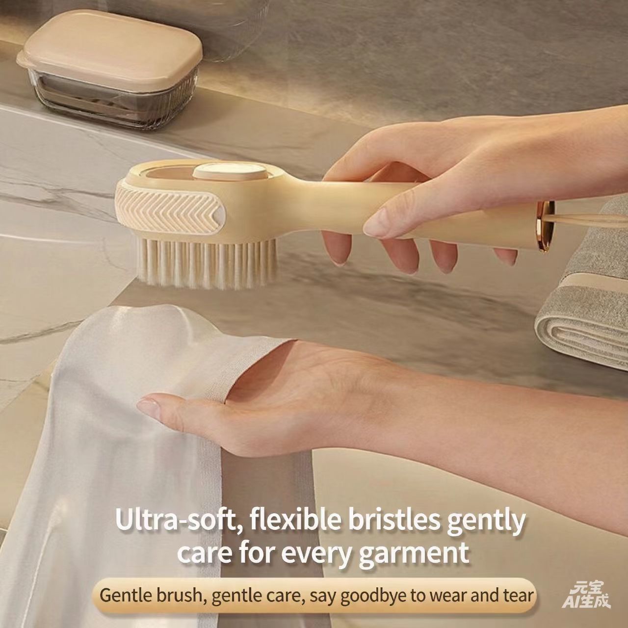 Shoe Cleaning Brush - Multifunktionale Schuhbürste mit Flüssigkeitsaufsatz, weiche Haarbürste